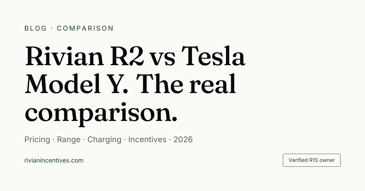 Rivian R2 vs Tesla Model Y: The Real 2026 Comparison